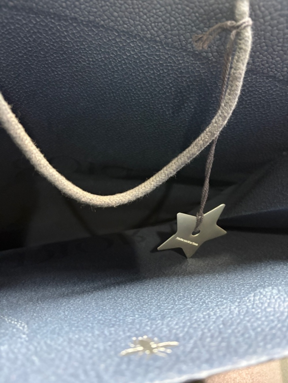 Dior 2pcs Dior 🌟 Star Charm w/ Navy Blue GIFT Paper Bag/Size W 15.5”X 18”H - Picture 4 of 10